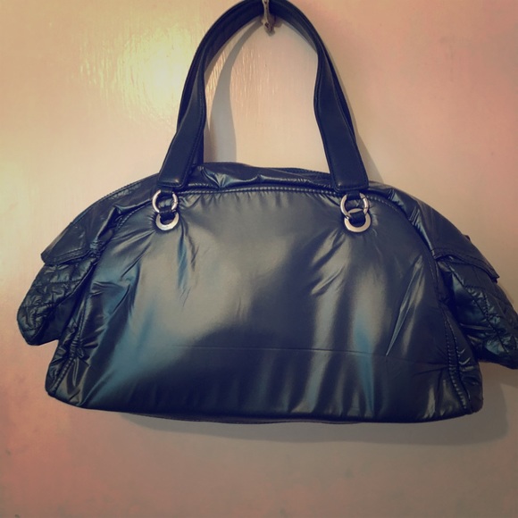 Nylon with leather straps super cute bag - Picture 1 of 8